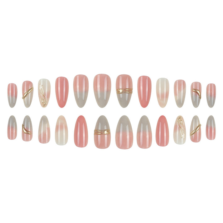 Elegant Stiletto Press-On Nails with Gradient Design Stornfield