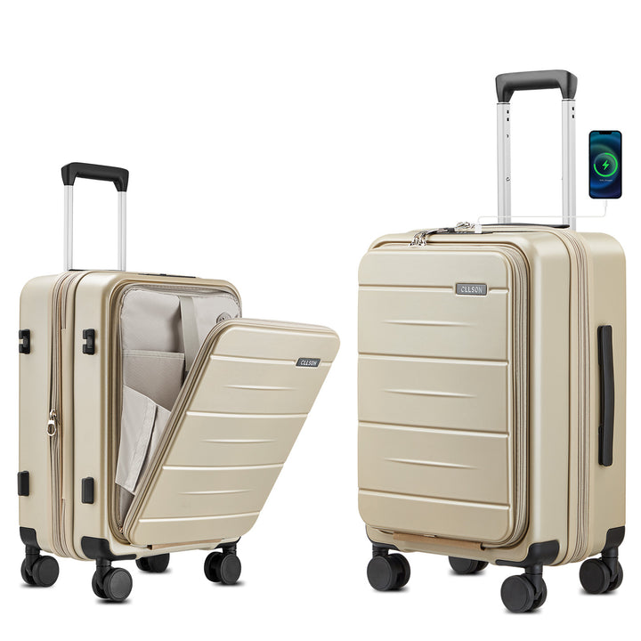 Unisex Smart Hard Shell Cab Carry-On Luggage Stornfield