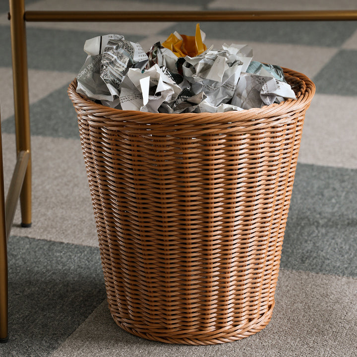 Unisex Elegant Waste Bin made of woven material Stornfield