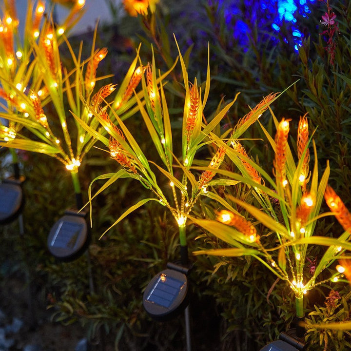 Solar LED Ornamental Ricegrass Garden Stake Lights With Micro-LED String And Ground Spike Stornfield
