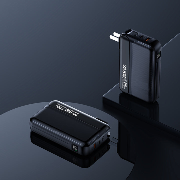 Portable fast charger with integrated socket Stornfield