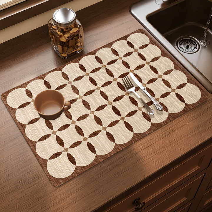 Elegant Floral Print Kitchen Mat Stornfield
