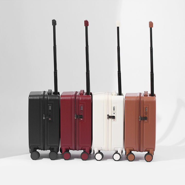 Unisex Compact Ribbed Hard Shell Carry-On Luggage Stornfield