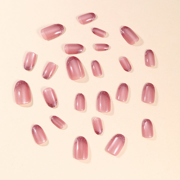 Glamorous Glitter French Tip Nail Art Stornfield