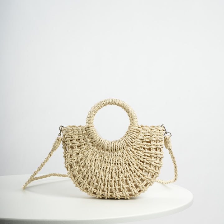 Beef Bast Handbag with Structured Design Stornfield