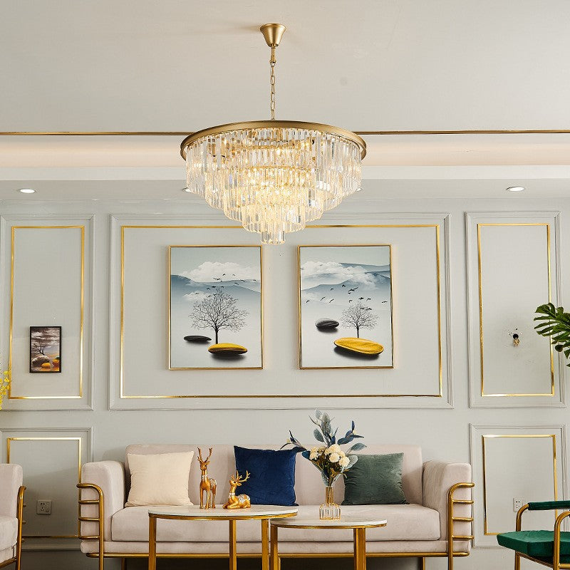 Crystal Tiered Chandelier