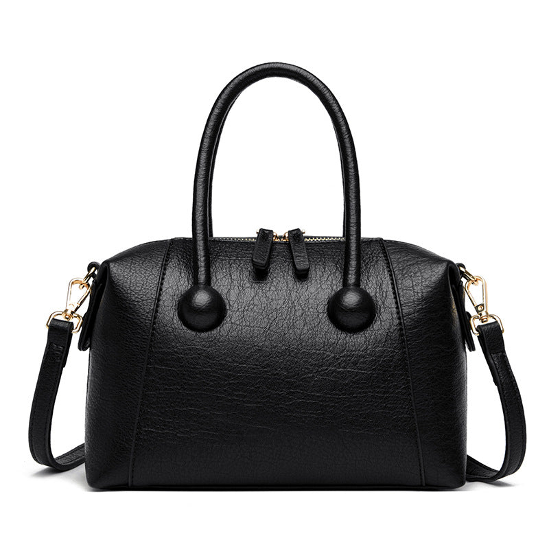 Stylish Textured Handheld Satchel Stornfield