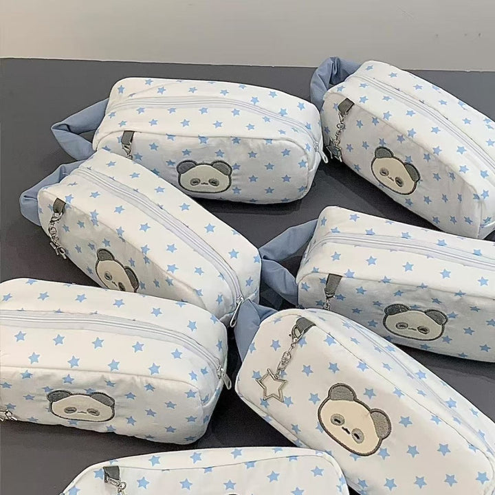 Plush Panda-Themed Pencil Case
