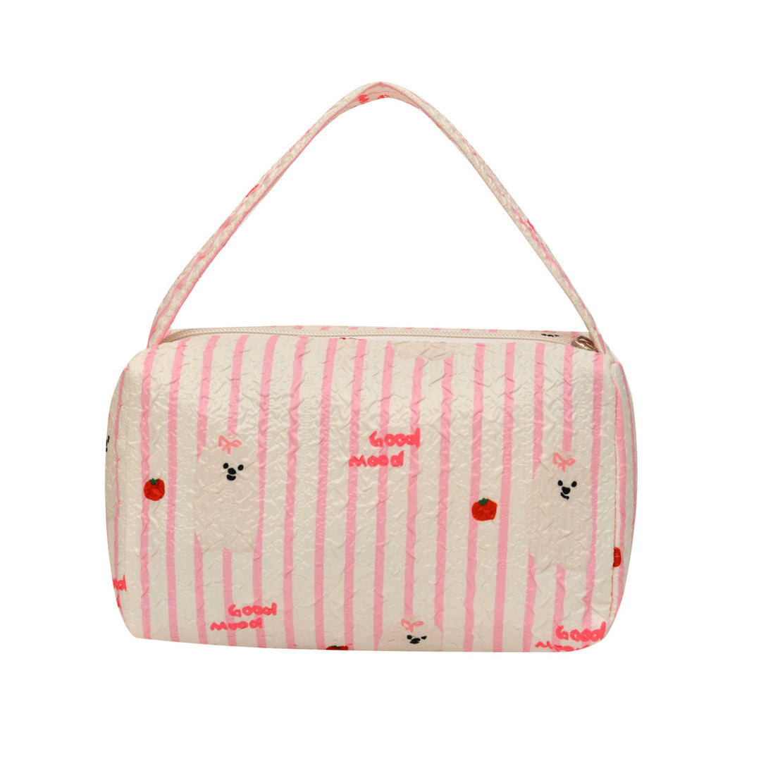 WoCharming Quilted Travel Cosmetic Bag Stornfield