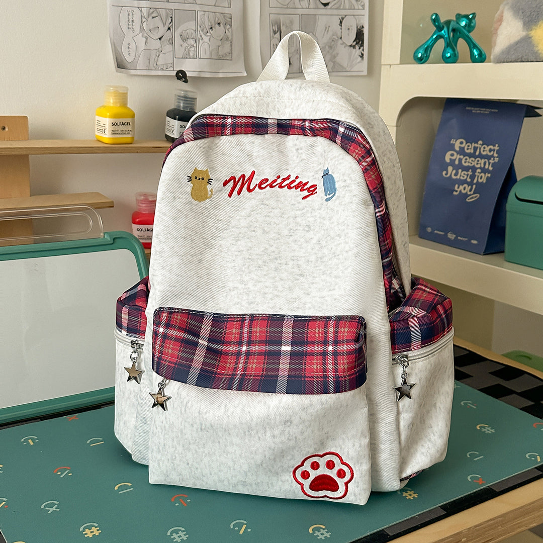 Fun Character-Embellished Casual Backpack Stornfield