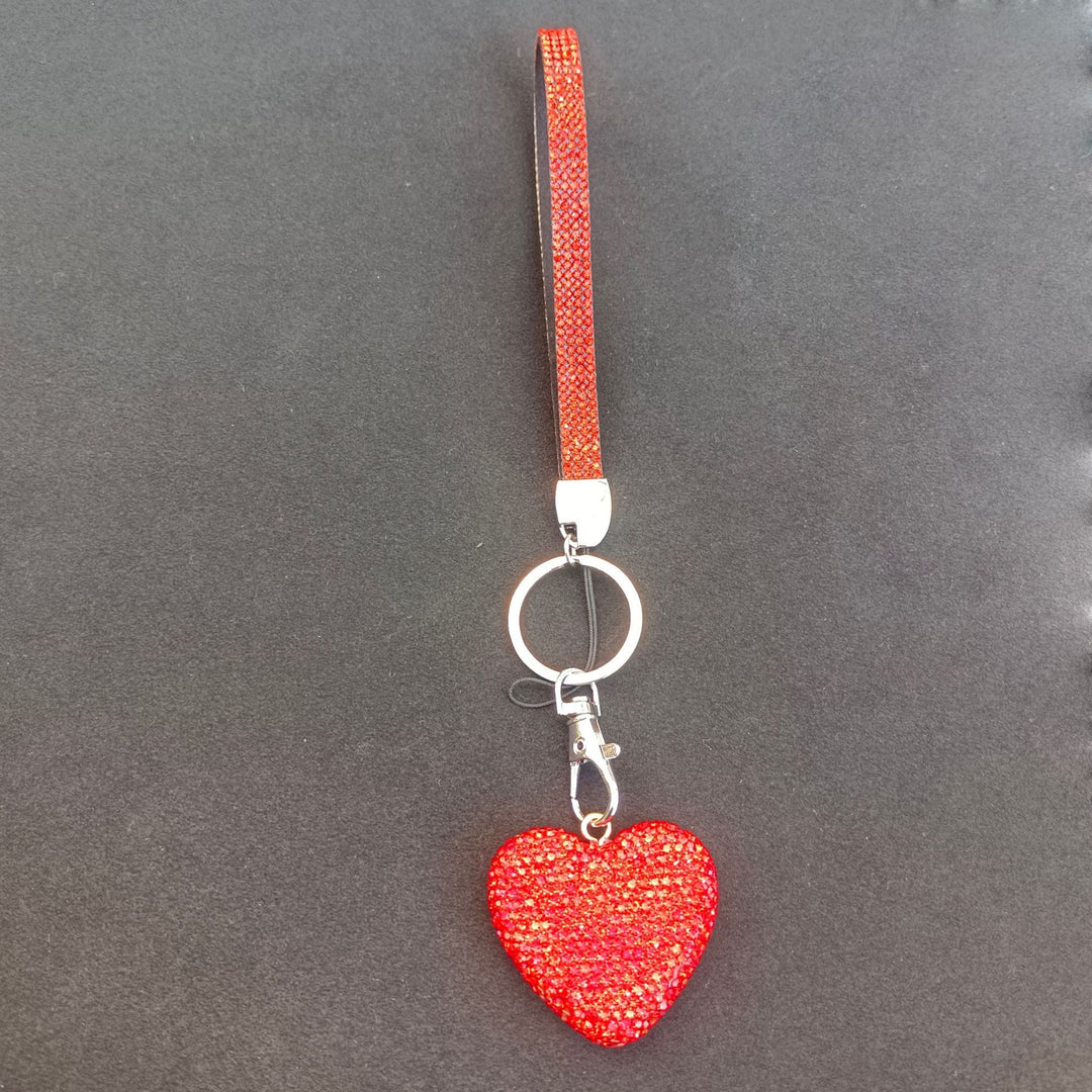 Rhinestone Heart Keychain Stornfield