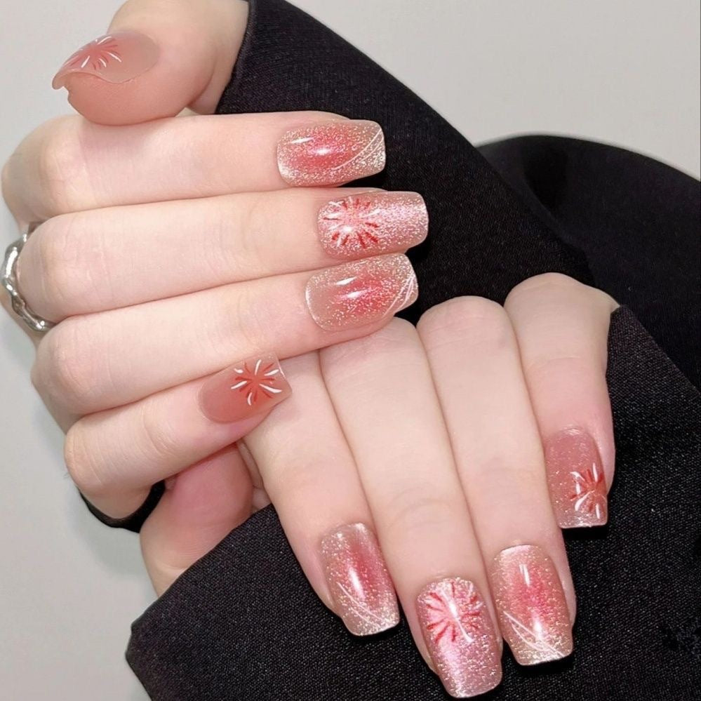 Premium Glitter Press-On Nail Set Stornfield