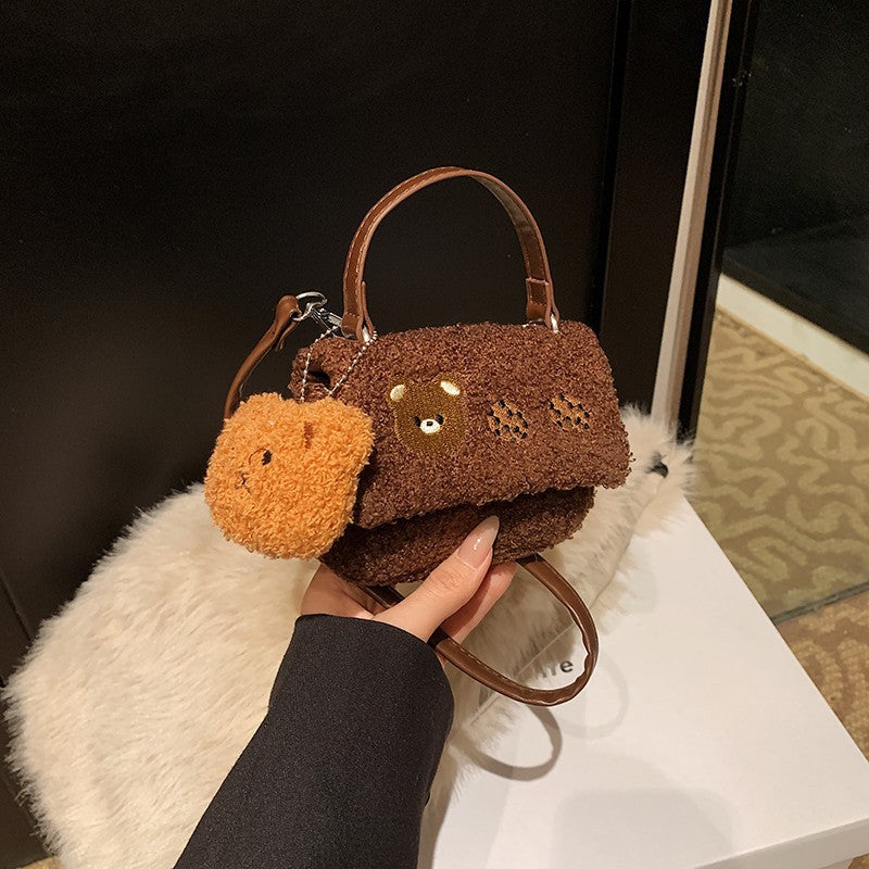 Plush Crossbody Bag with Cute Animal Design Stornfield