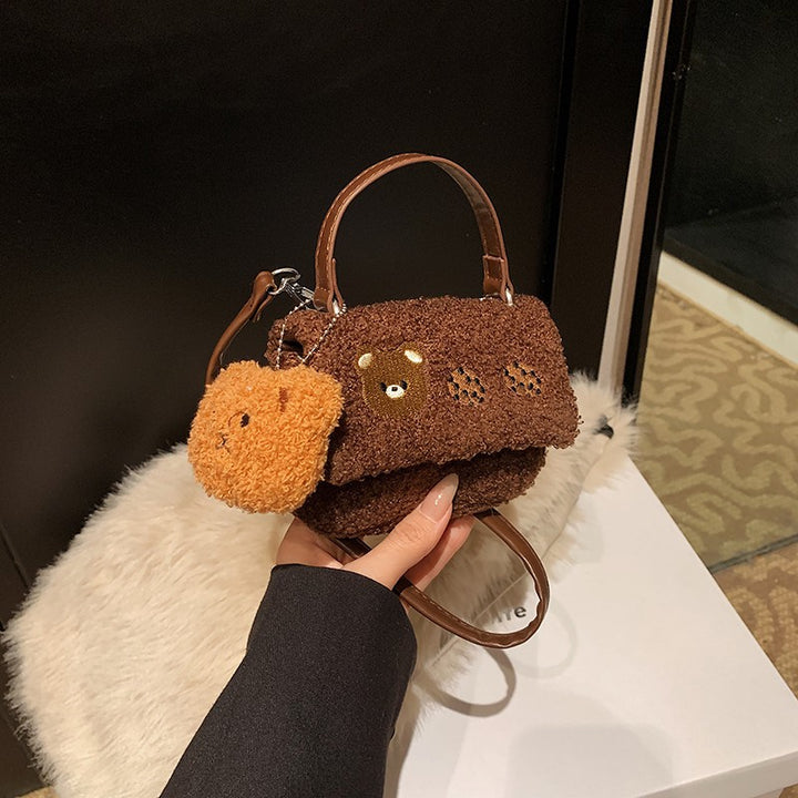 Plush Crossbody Bag with Cute Animal Design Stornfield
