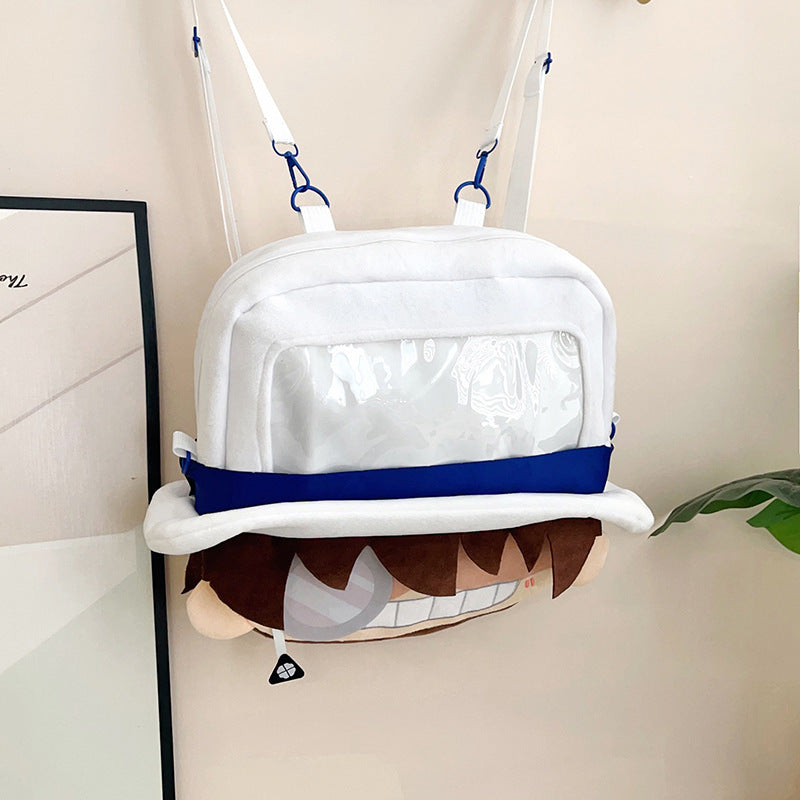 Plush Backpack with Unique Window Stornfield
