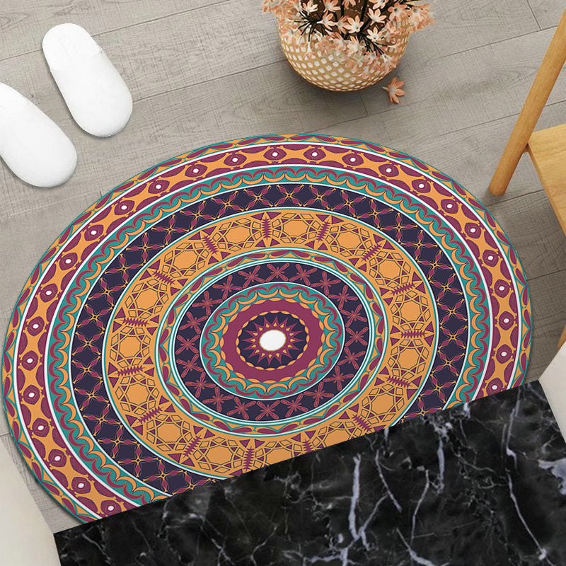 Round Geometric Area Mat Stornfield