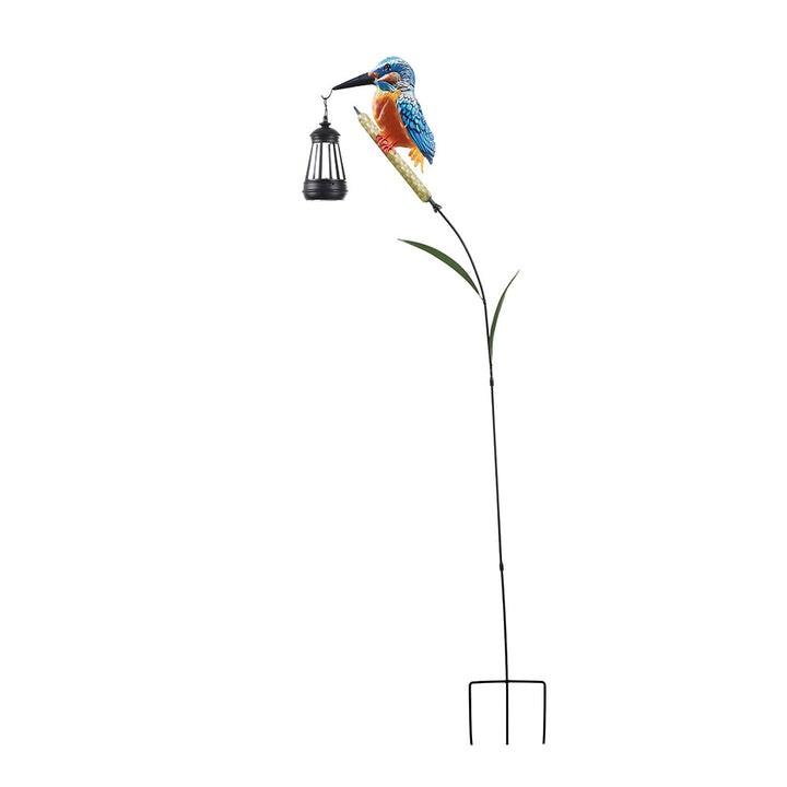 Decorative Solar Flamingo Garden Stake Lamp With Adjustable Metal Arm And Integrated LED Stornfield