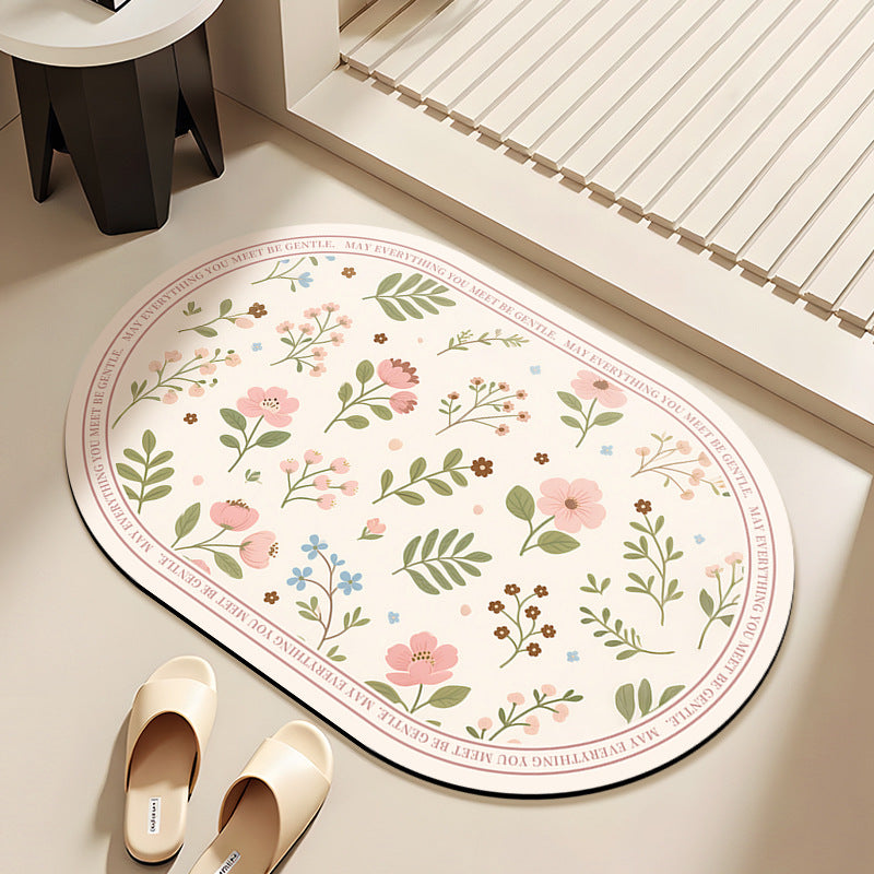 Floral Bath Mat