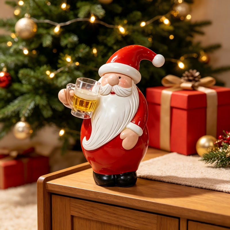 Decorative Santa Claus figure with beer mug Stornfield