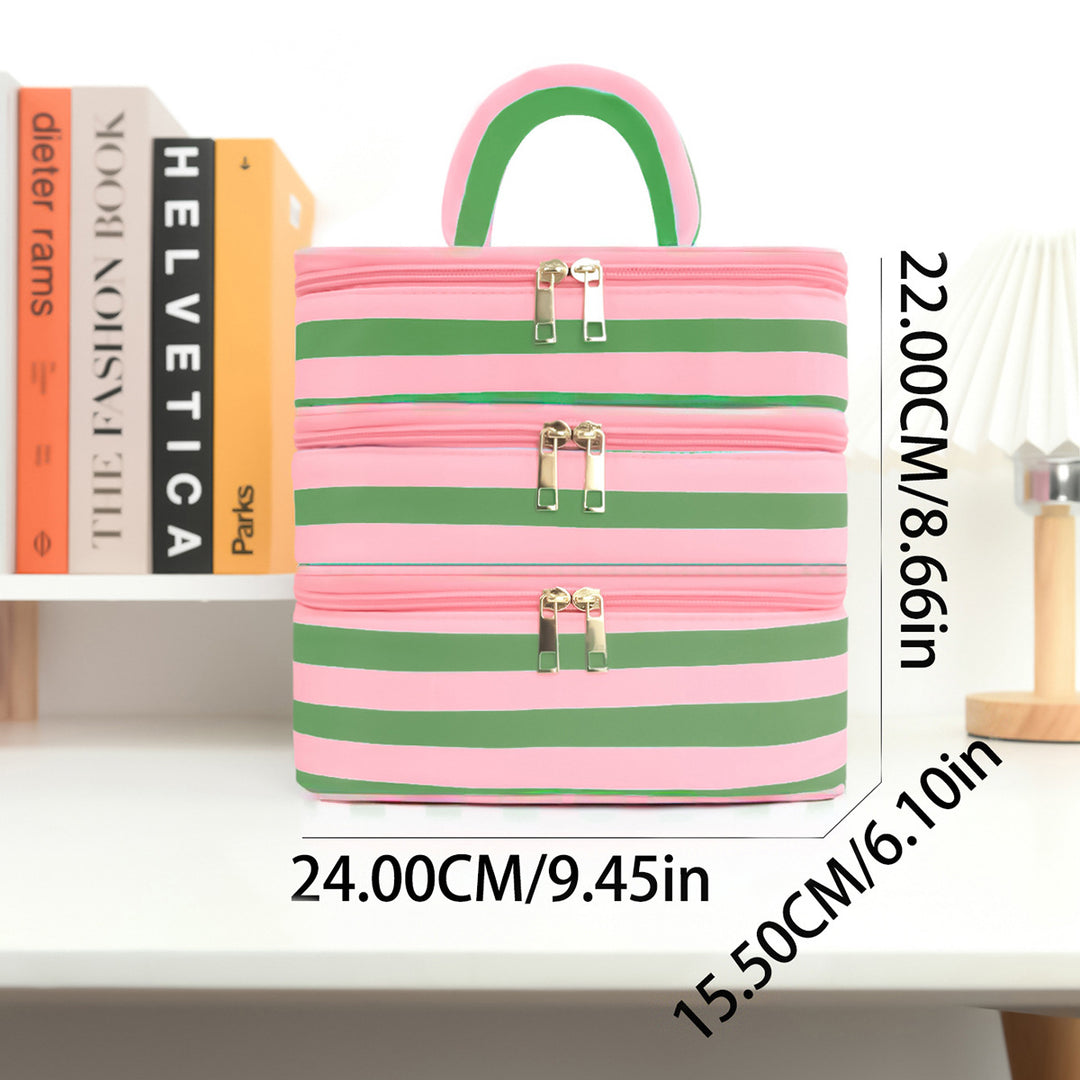 Stylish cosmetic organizer with multiple compartments Stornfield