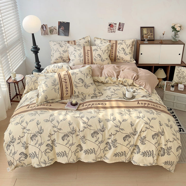 Comforting Bunny Print Bedding Set