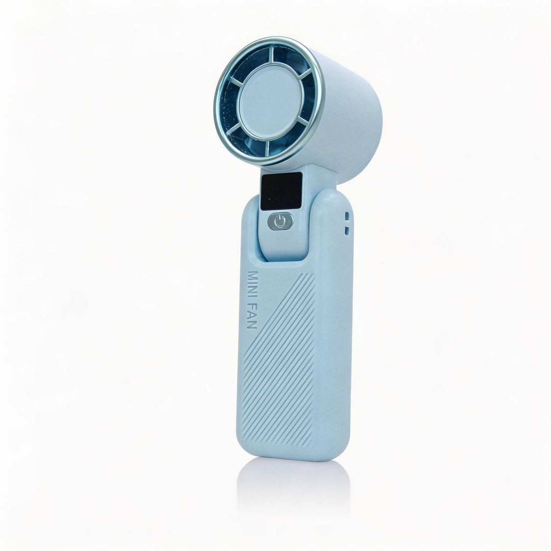 Women's Portable Mini Handheld Fan with USB Charging Function and Digital Display Stornfield