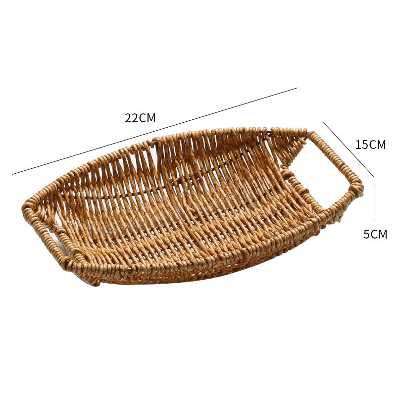 Decorative Handwoven Serving Tray Stornfield