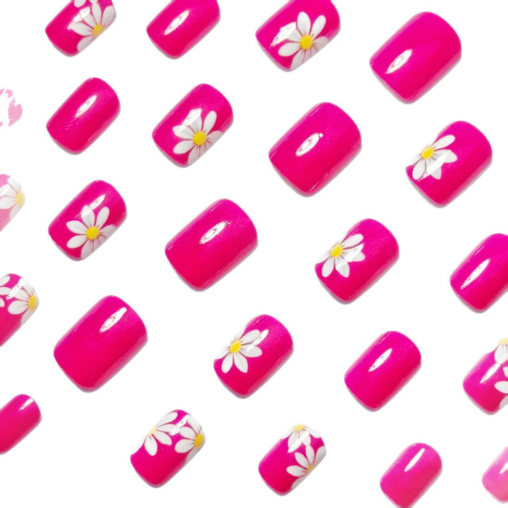 Artificial nails with floral designs Stornfield