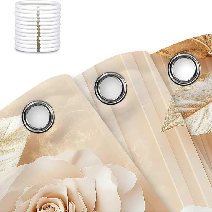 Floral Embossed Shower Curtain Stornfield