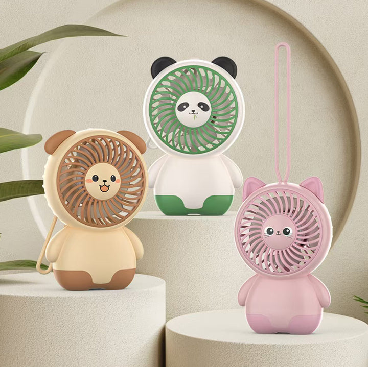 Women's Portable Hand Fan in Cute Panda Design Stornfield