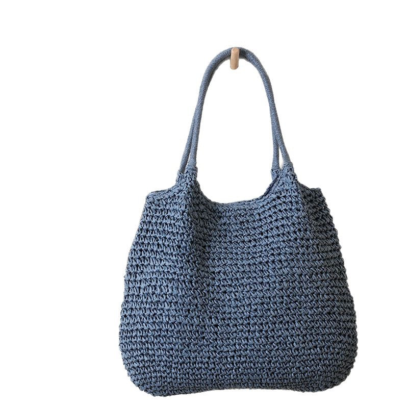 Handmade wicker tote bag with sturdy handles Stornfield
