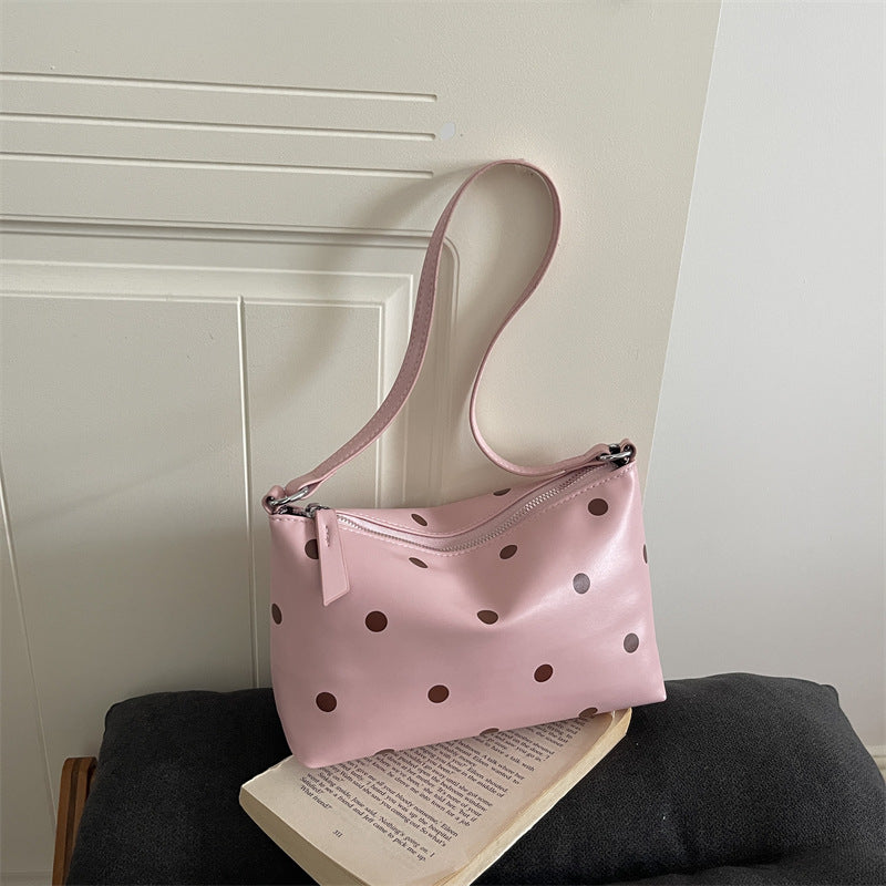 Polka Dot Patterned Crossbody Bag