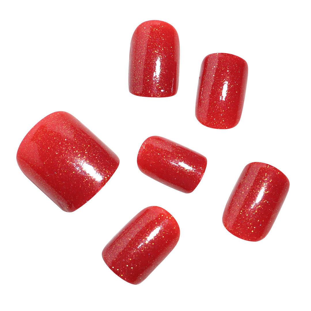 Glittery Press-On Toenail Set Stornfield