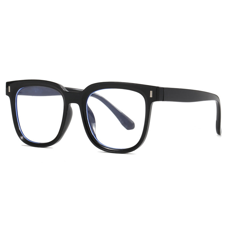 Women's fashionable rectangular glasses with blue lenses Stornfield