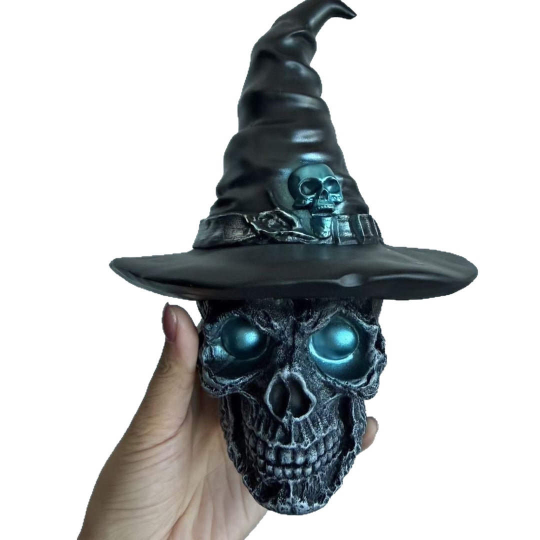 Decorative skull with witch hat Stornfield