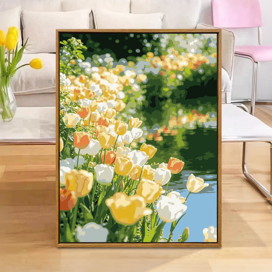 Floral Reflection Canvas Art Print Stornfield