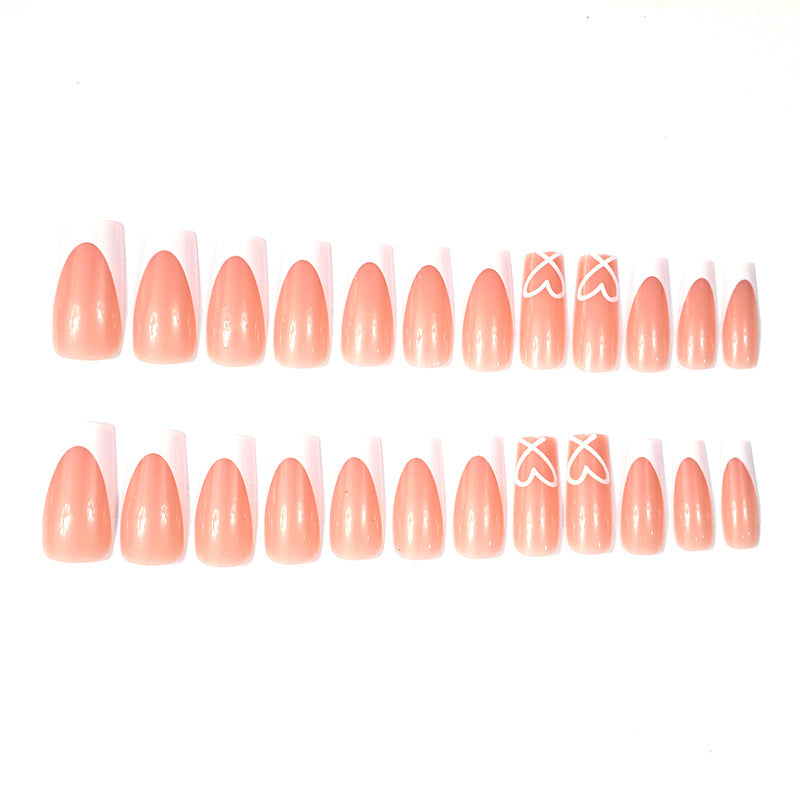 Fashionable French Tip Nail Extensions Stornfield