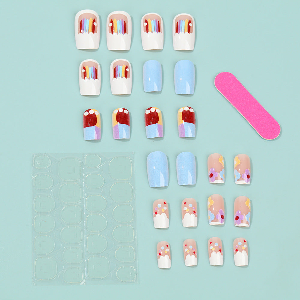 Creative Nail Art Set with Colorful Designs Stornfield