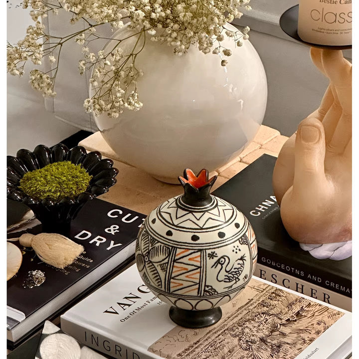 Handmade Decorative Tribal-inspired Earthenware Vase