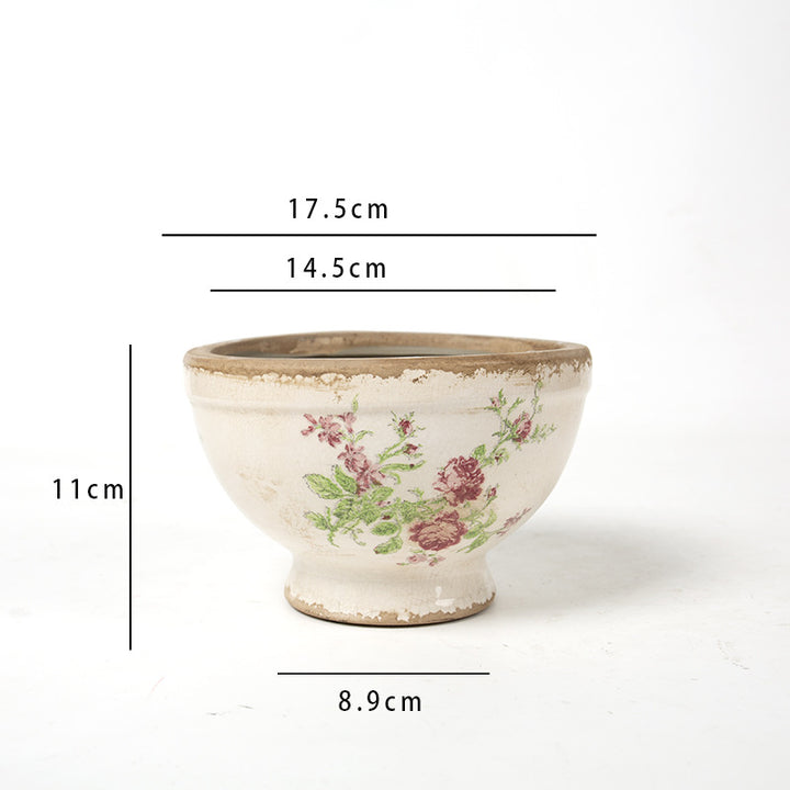 Floral Ceramic Planter Stornfield