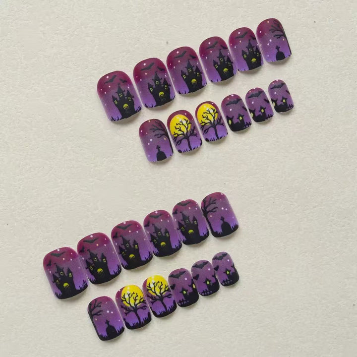Halloween Nail Art Set with Spooky 3D Designs Stornfield
