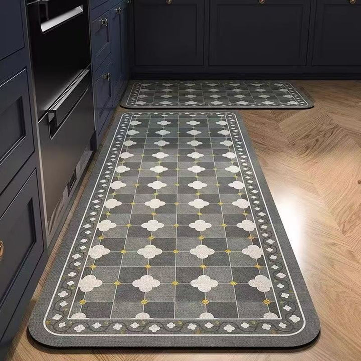 Vintage-Inspired Comfort Kitchen Runner Mat