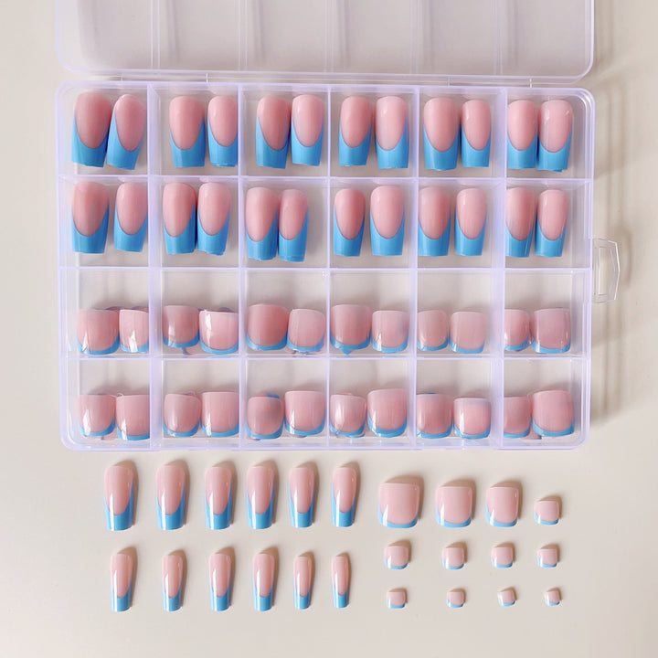 Artificial nail set with elegant gradient and high-gloss surface Stornfield