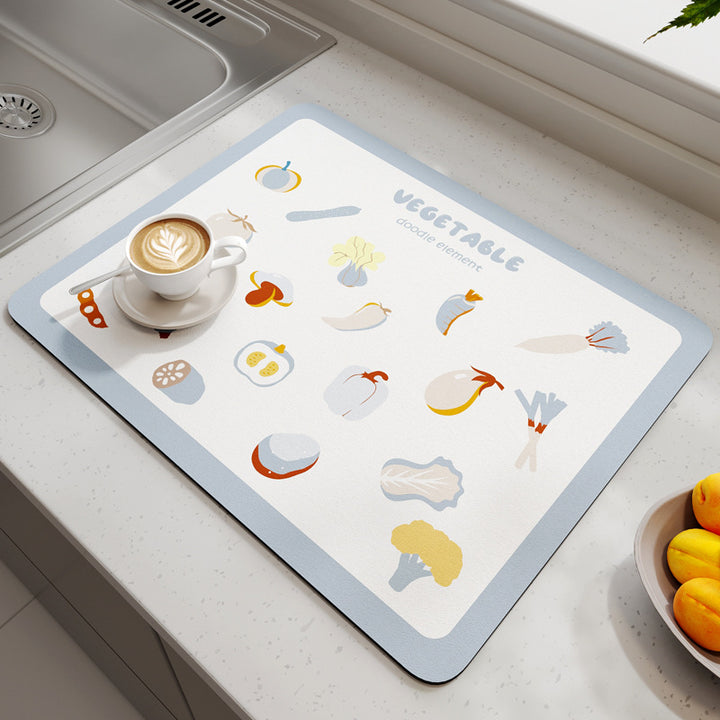 Geometric Patterned Kitchen Mat Stornfield