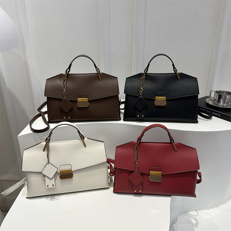 Structured Leather Satchel