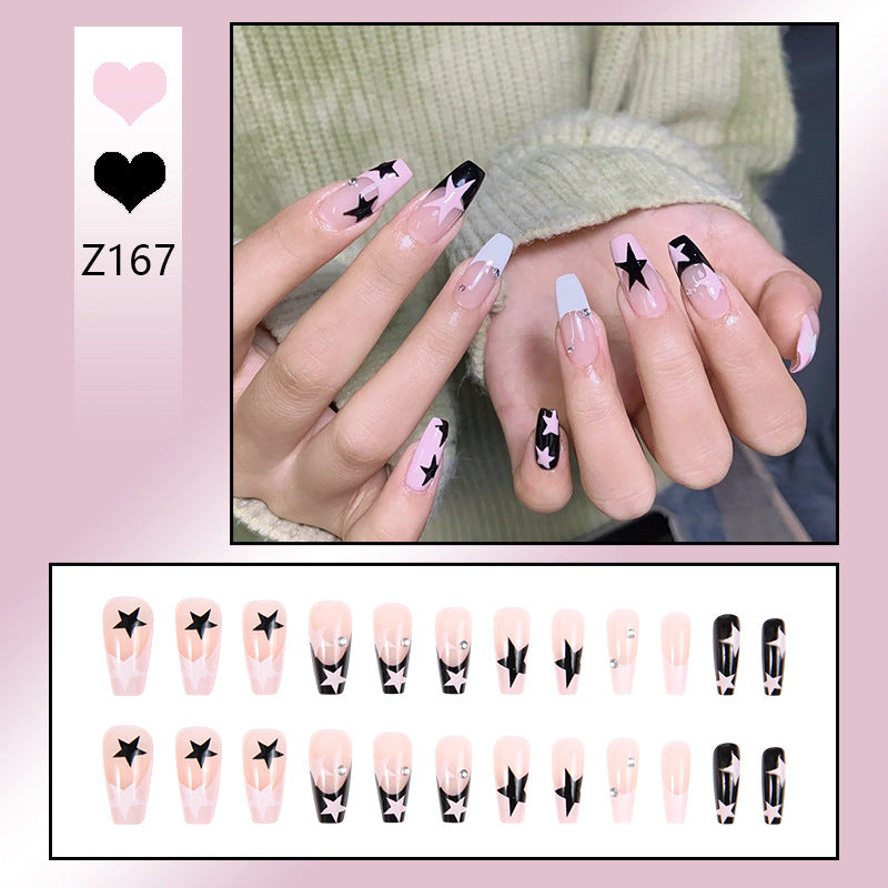 Elegant Rhinestone-Embellished Press-On Nails