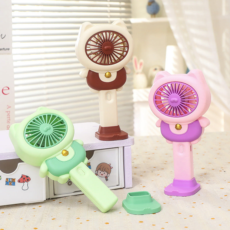 Ladies handheld fan in playful animal design Stornfield