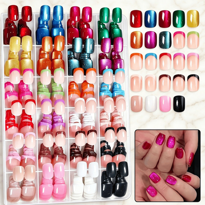Multi-Style Press-On Nail Art Set Stornfield