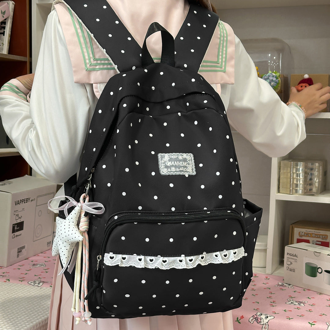 Polka Dot Decorative Backpack Stornfield