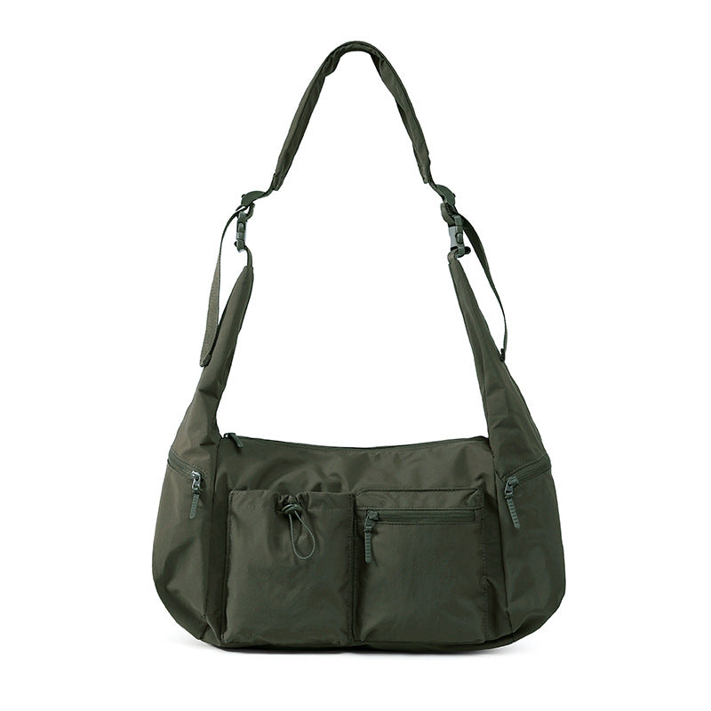 Spacious Multi-Pocket Utility Shoulder Bag